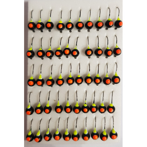 Мормышка  вольфрам шар 4 крашеный